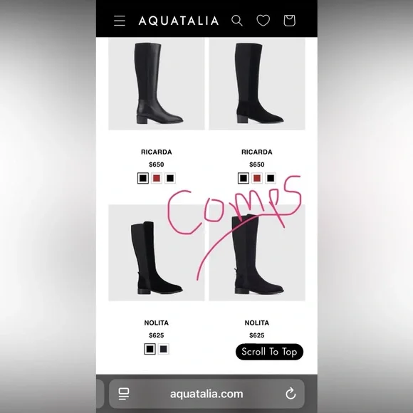 Aquatalia Italian Rain Boots US 8 LIKE NEW fit like between sizes 7.5 - 8 Women - Picture 14 of 15